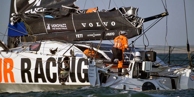 The Ocean Race being damaged