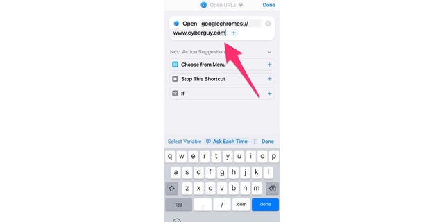 Web sitesinden Ana ekrana