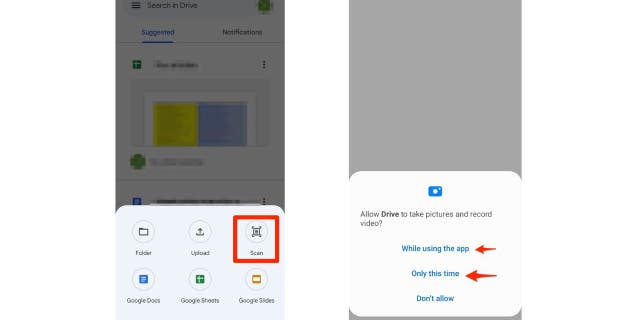 Google Drive uygulamasının ekran görüntüsü.