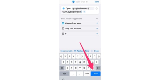 Web sitesinden Ana ekrana