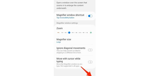 Steps to get to the Magnifier Camera App