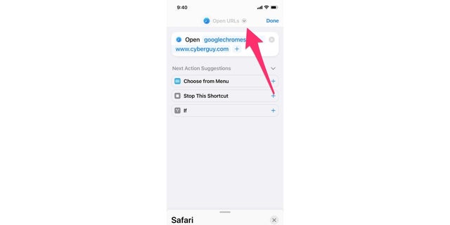 Web sitesinden Ana ekrana