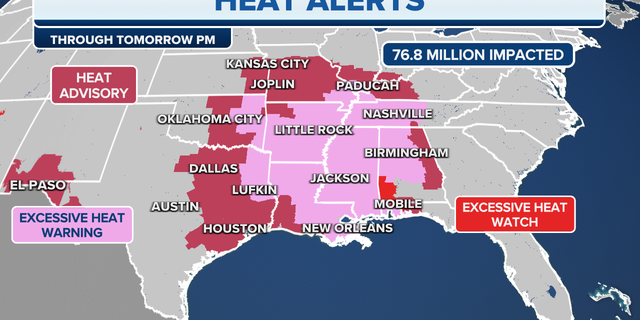 Heat alert in the U.S.