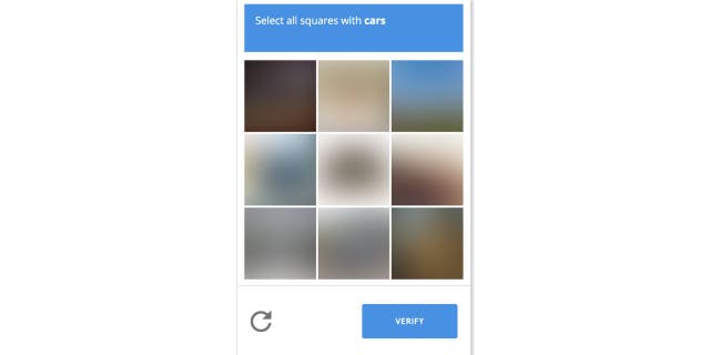 Photo of a CAPTCHA test.