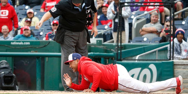 Dave Martinez on the ground