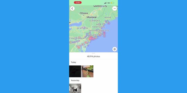 Standorte der Google-Foto-App auf iPhones und Android