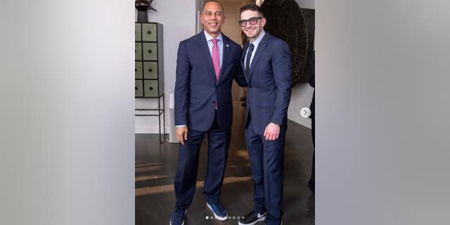 Hakeem Jeffries and Alex Soros