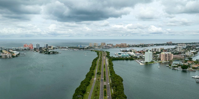 Clearwater Beach aerial view