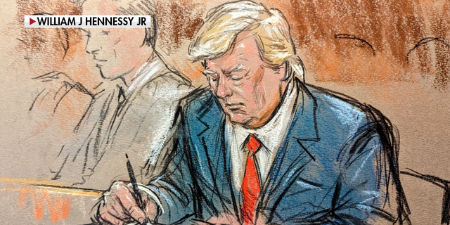 Sketch artist responds after critics rebuff him for portraying Trump as