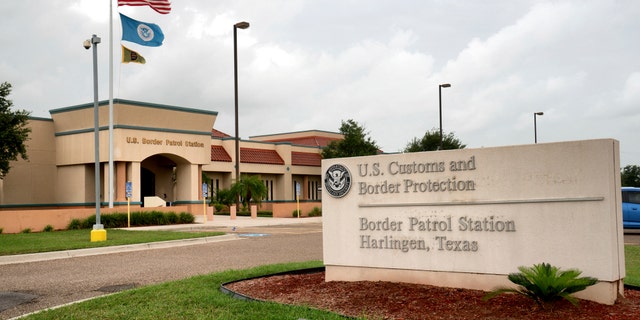 Entrance to Harlingen Station in Texas