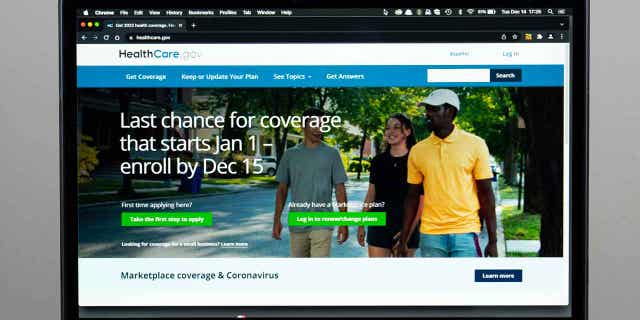 The healthcare.gov website