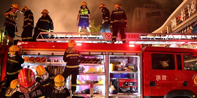Chinese firefighters
