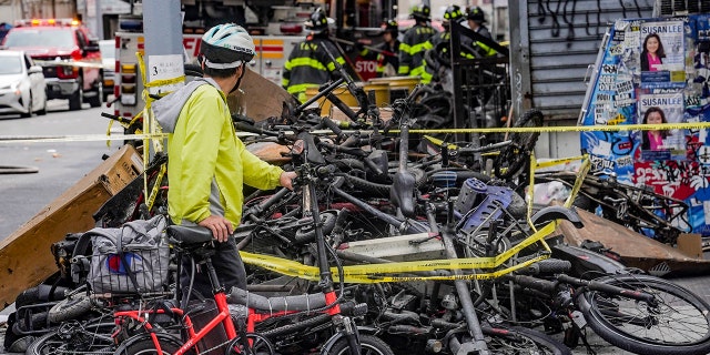 Damage from e-bike fire
