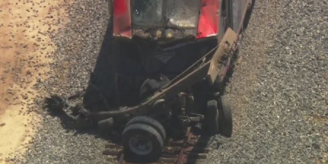 Amtrak collides with vehicle