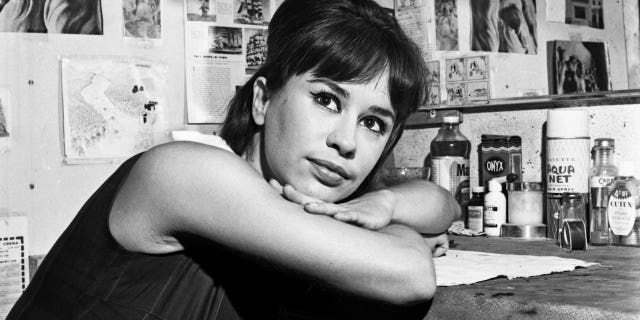 A photograph of Astrud Gilberto