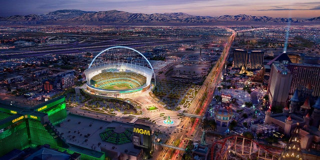 A rendering of the A's/Vegas site