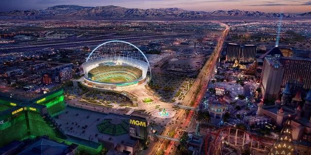 A rendering of the A's/Vegas site