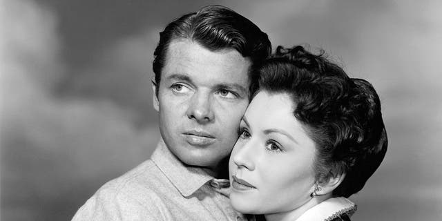 Audie Murphy and Anne Banecroft in Walk the Proud Land