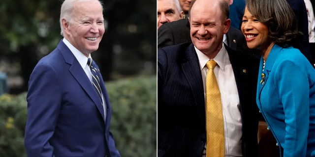 Biden, Coons and Blunt Rochester
