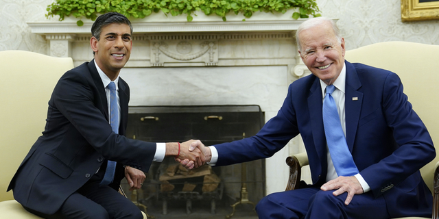 Biden Sunak meeting