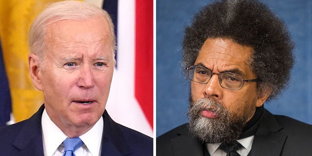 Joe Biden and Cornel West
