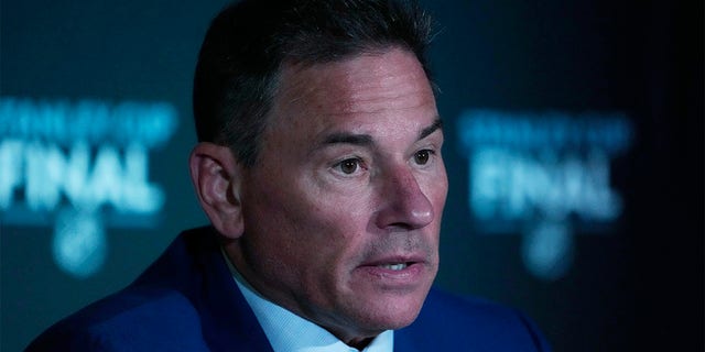Bruce Cassidy speaks at press conference
