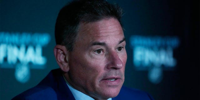 Bruce Cassidy speaks at press conference