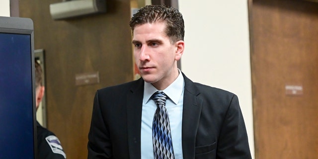 Bryan Kohberger enters a courtroom