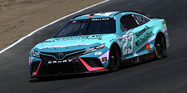 Bubba Wallace drives in Sonoma