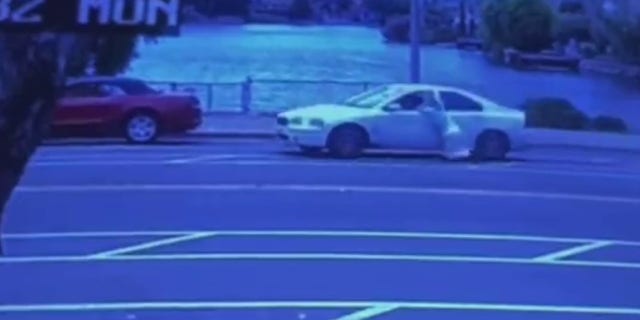victim being dragged by car