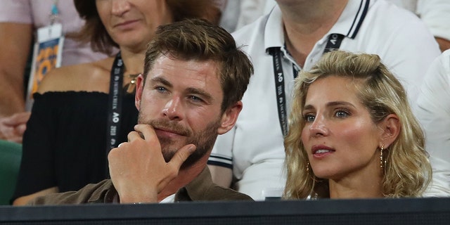 Chris Hemsworth and Elsa Pataky at an event