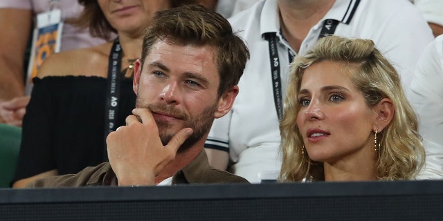 Chris Hemsworth and Elsa Pataky at an event