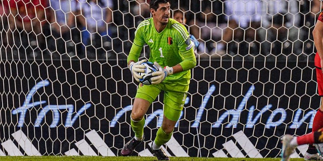 Thibaut Courtois with ball