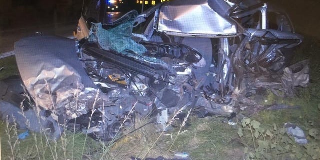 Crash scene where Destiny's son was killed