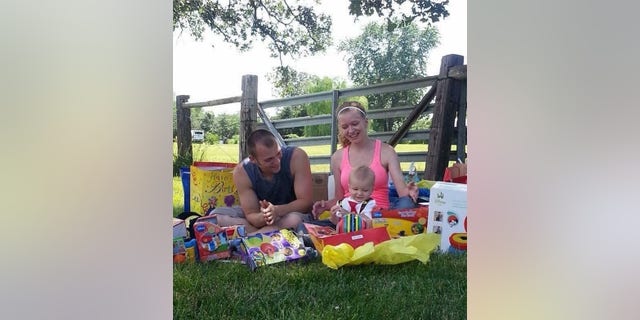 Destiny Klimaszewski's husband Corey and son Parker