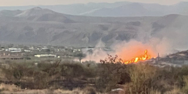 brushfire near community