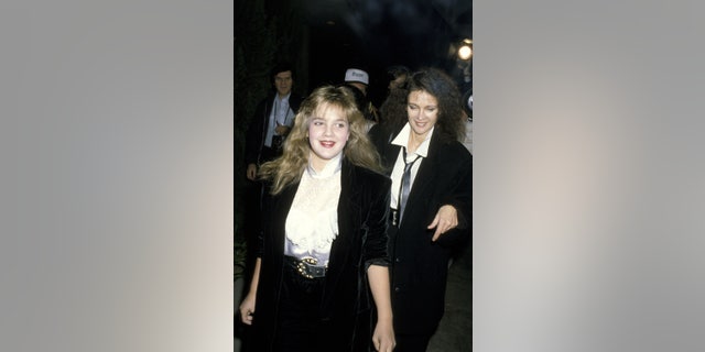 Drew Barrymore and Jaid attend a gala