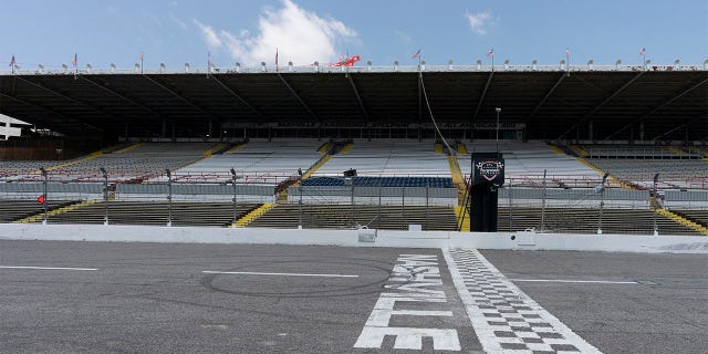 Finish line of the Nashville Fairgrounds Speedway