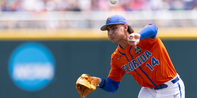 Jac Caglianone throws pitch