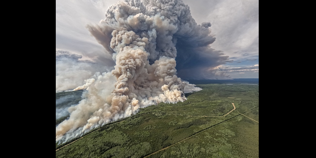 British Columbia wildfire in Fort Nelson
