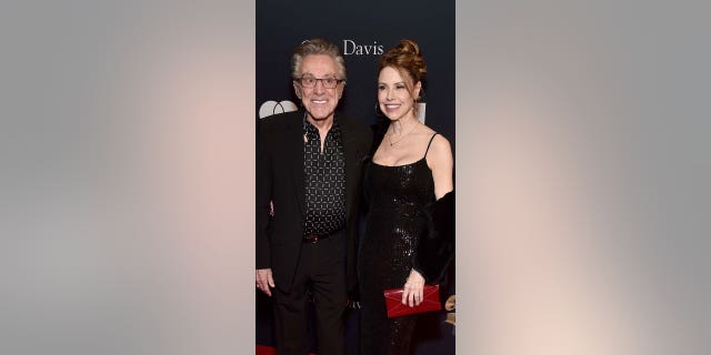 Frankie Valli and Jackie Jacobs at a red carpet event