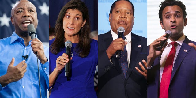 Tim Scott Nikki Haley Larry Elder Vivek Ramaswamy