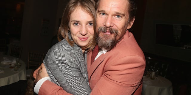 Maya Hawke and father Ethan Hawke