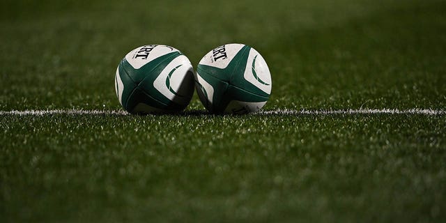 A general view of a rugby ball