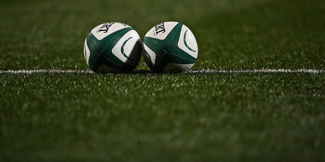 A general view of a Rugby ball