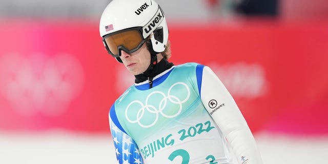 Patrick Gasienica during the 2022 Winter Olympics