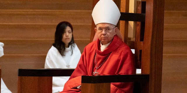Archbishop Jose Gomez in mitre
