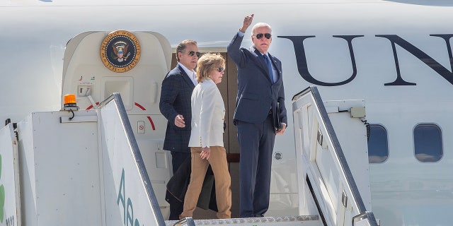 Joe, Jill and Hunter Biden board Air Force One in Ireland