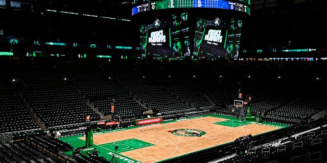 A view of the TD Garden floor