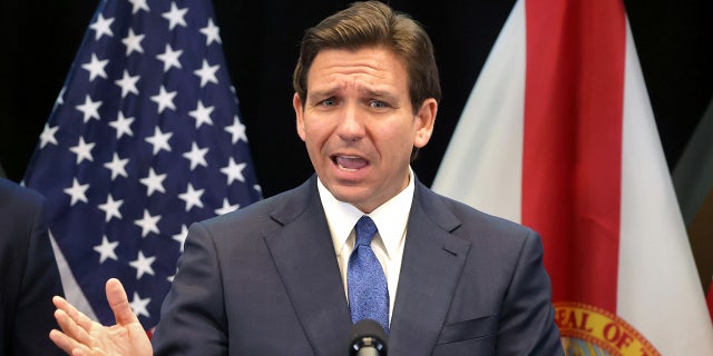DeSantis answers a question by Disney's district